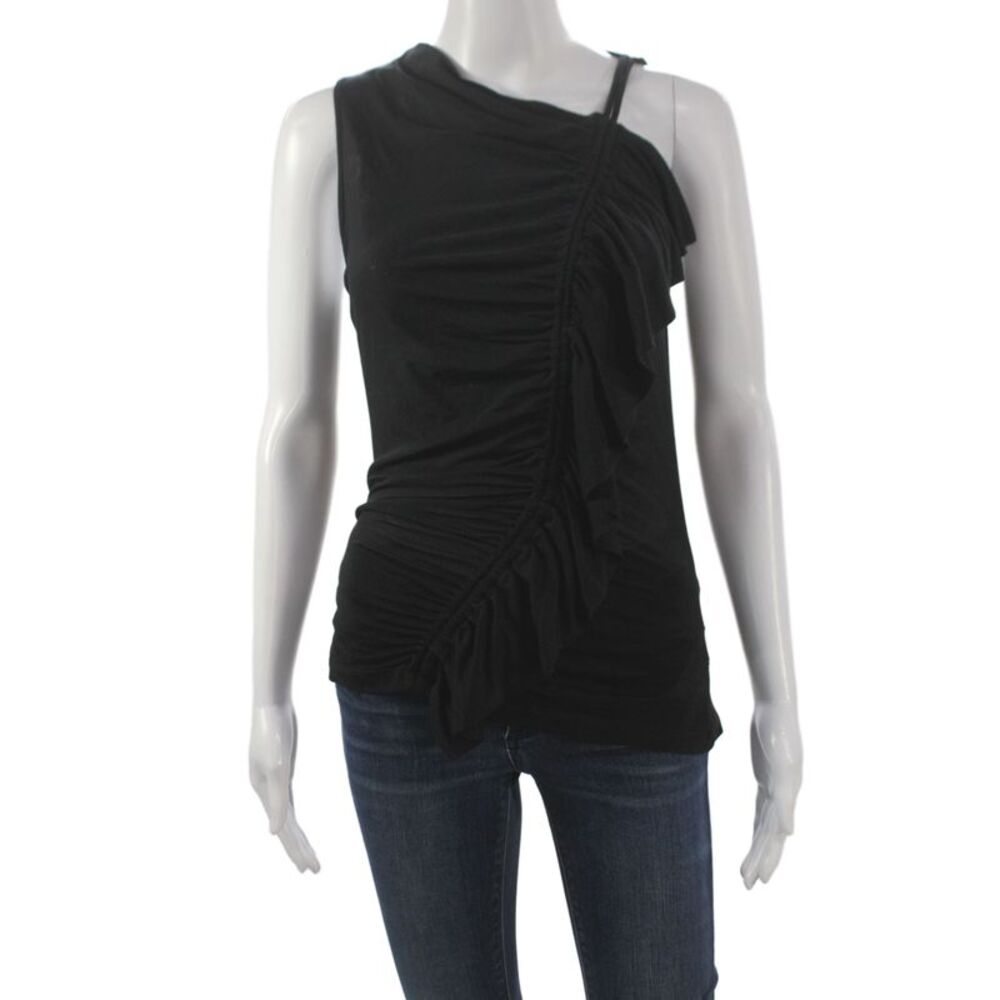 Ulla Johnson Women Black Jersey Tank Designer Size S
